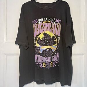 Billabong "Lost in Dreamland" Oversized Graphic Tee - XL
